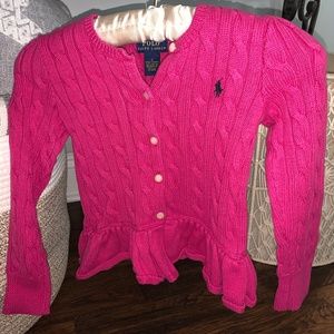 Cable knit RL POLO SWEATER